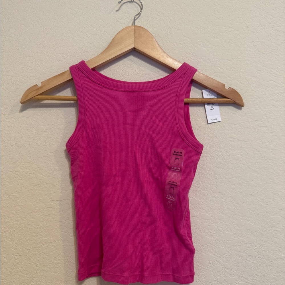 GAP Fuchsia Ribbed Tank Top